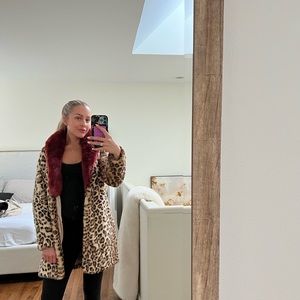 MAJORELLE x Revolve Leopard coat